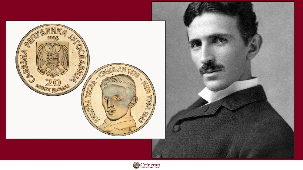 Yugoslavian Dinar Dedicated to Nikola Tesla - Coincraft
